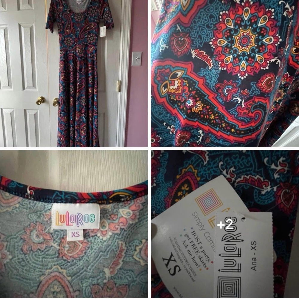 LuLaRoe Vibrant Paisley Dress